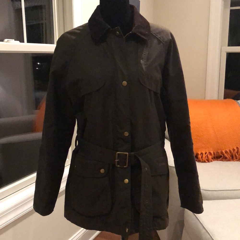Classic Belted Barbour Jacket